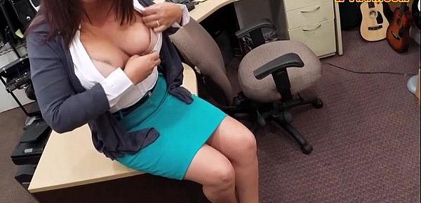  Busty milf pounded by nasty pawn dude